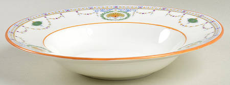 H525 Yellow Rim Soup Bowl