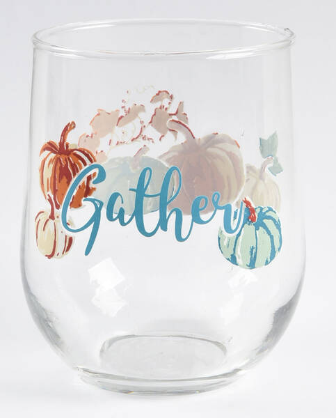Pumpkins Glassware Stemless Wine