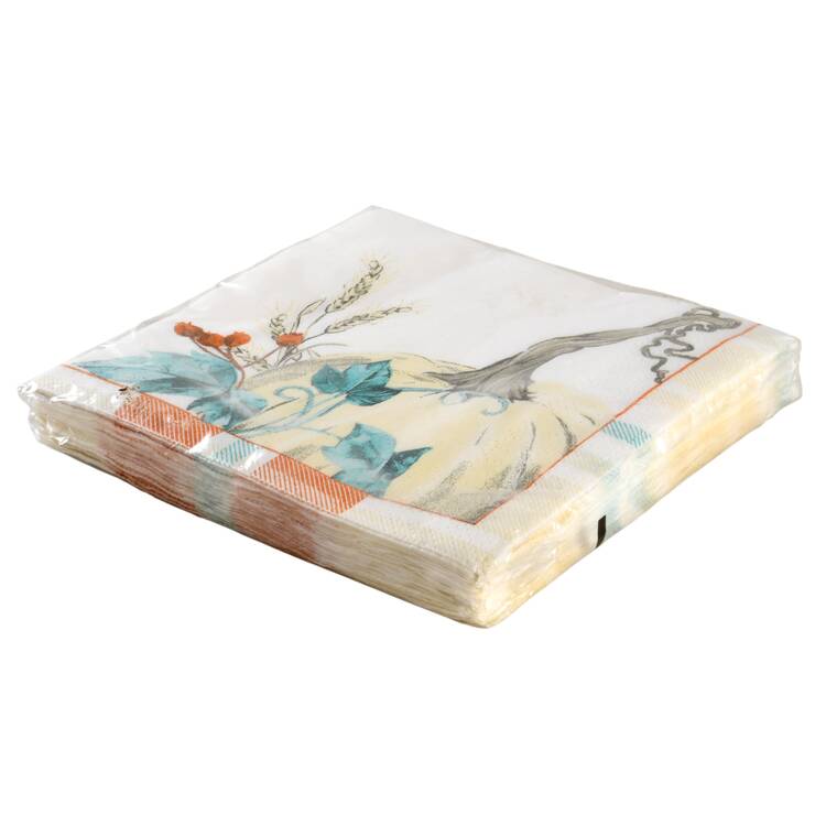 Pumpkins Package of Paper Beverage Napkins by Royal Norfolk