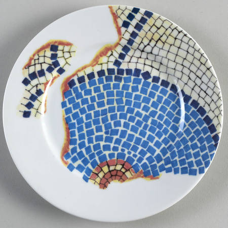 Mosaiques Blue Center Salad Plate by Raynaud