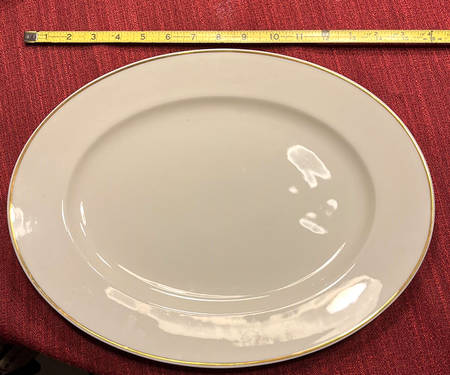 6069 Gold 16" Oval Serving Platter