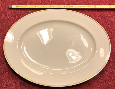 6069 Gold 14" Oval Serving Platter