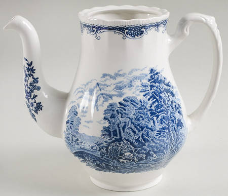 Olde England Blue Coffee Pot No Lid