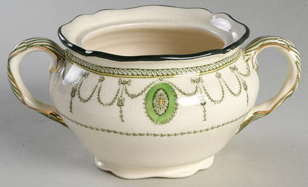 Countess Green Sugar Bowl No Lid