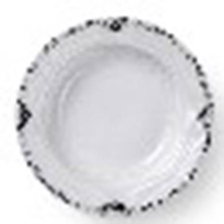 Black Lace Rim Soup Bowl