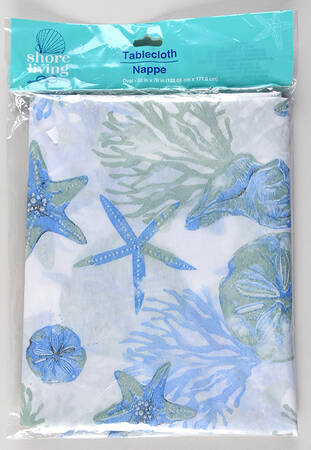 Shore Living 52" x 70" Plastic Rectangular Tablecloth