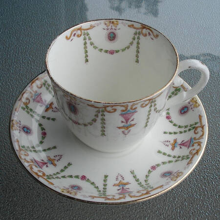 Adams Flat Cup & Saucer Set