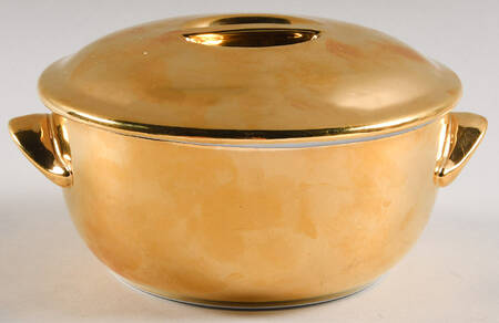 Lustre Gold Individual Casserole & Lid