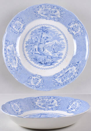 Oriental (Blue, No Trim) Coupe Soup Bowl