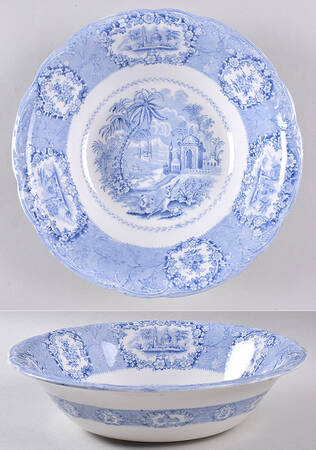 Oriental (Blue, No Trim) 8" Round Vegetable Bowl
