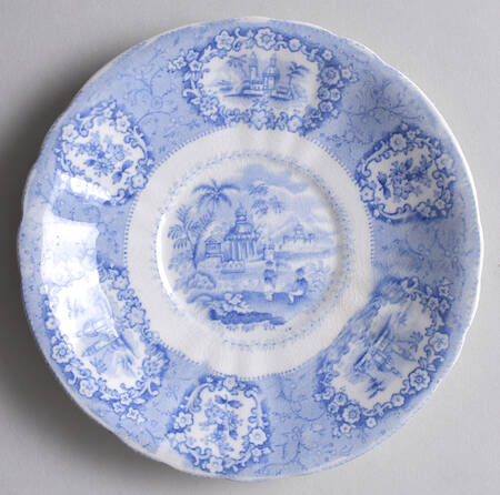 Oriental (Blue, No Trim) Saucer