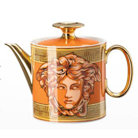 Medusa Amplified Golden Coin Teapot & Lid