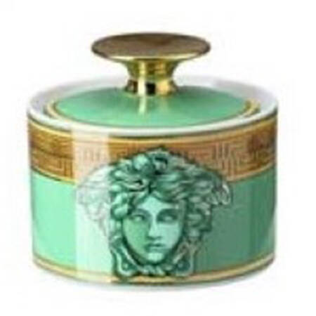 Medusa Amplified Golden Coin Sugar Bowl & Lid