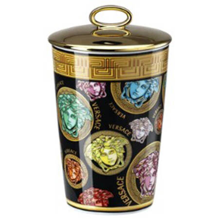 Medusa Amplified Golden Coin Candle Votive & Lid