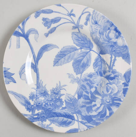 Floral Weave Powder Blue Salad Plate