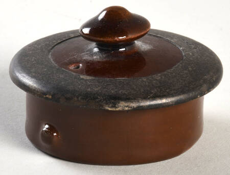 Kingsware Lid for Teapot with Sterling Trim