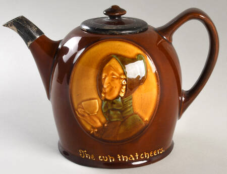 Kingsware Teapot with Sterling Trim