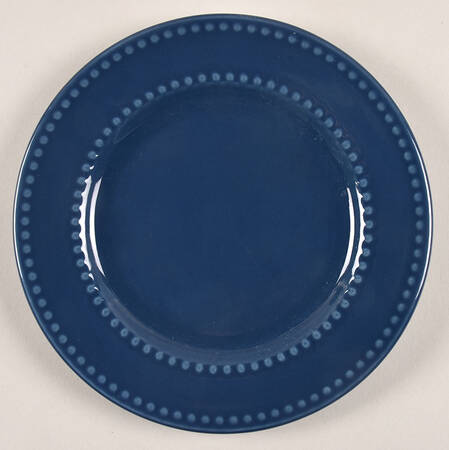 Beaded Edge Dark Blue Salad/Dessert Plate