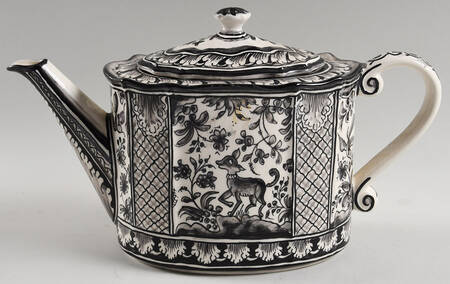 Seventeenth Century (XVII) Black Teapot & Lid