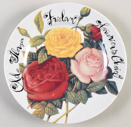 Roses for America Salad Plate