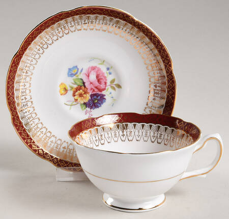 1838 Footed Cup & Saucer Set