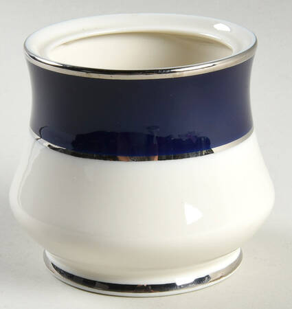 Cobalt Platinum Sugar Bowl No Lid