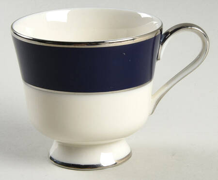 Cobalt Platinum Footed Cup