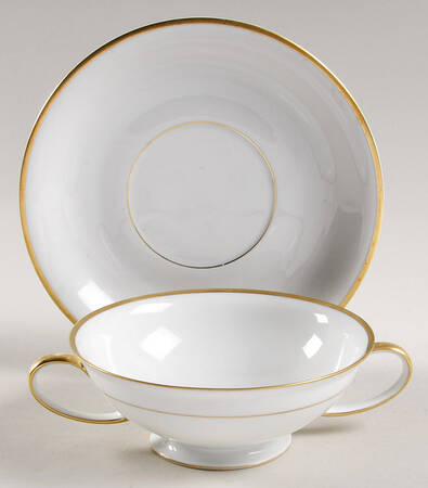R3135 Footed Cream Soup Bowl & Saucer Set