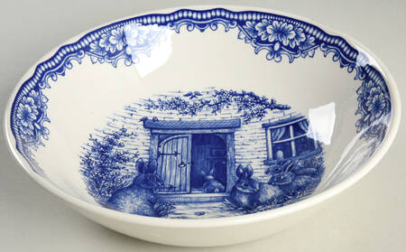 Bunny Home Blue Soup/Cereal Bowl