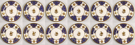 FNZ19 (Set of 12, 2 Each Motif 1-6 ) Dinner Plate by Franziska Hirsch