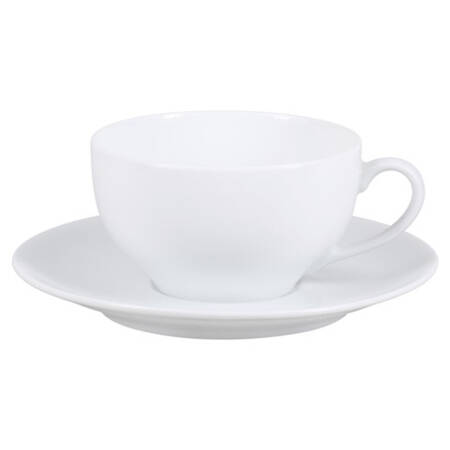 Sevres White Flat Cup & Saucer Set