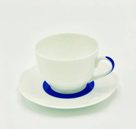 Fleur'T Bleu Flat Cup & Saucer Set
