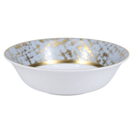 Tweed Grey & Gold Deep Soup/Cereal Bowl