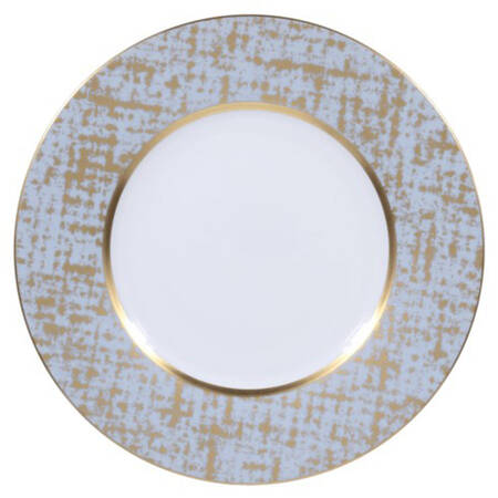 Tweed Grey & Gold Service Plate (Charger)