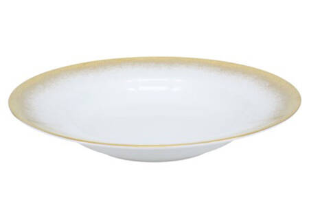 Yellow Fire Large Rim Soup Bowl