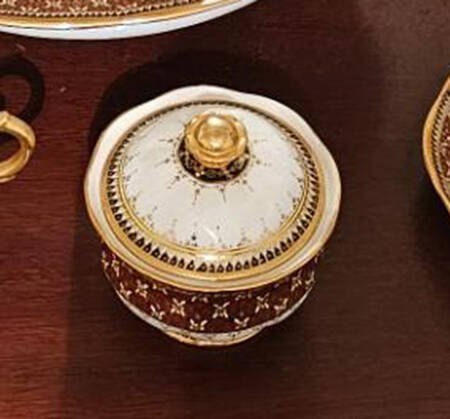 Royal White Sugar Bowl & Lid