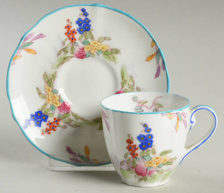 June Flat Demitasse Cup & Saucer Set