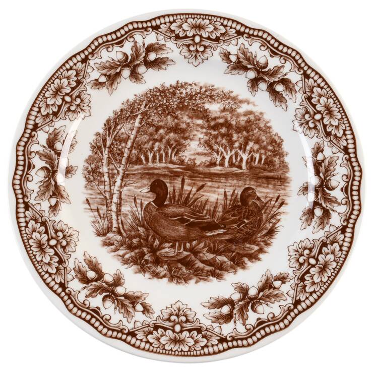Harvest Homeland Brown Salad Plate