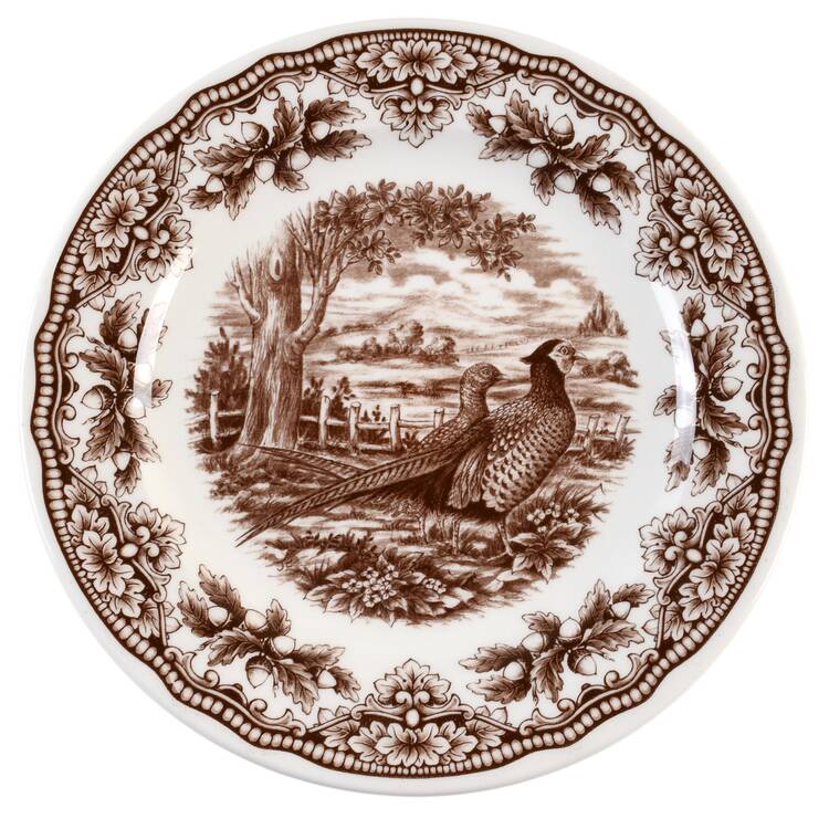 Harvest Homeland Brown Salad Plate