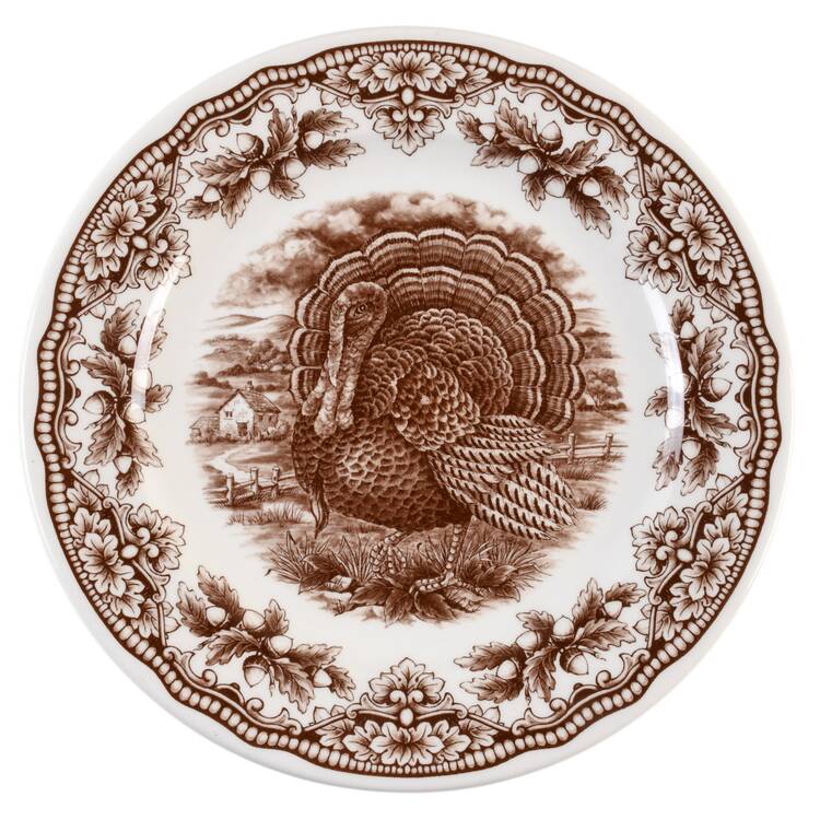 Harvest Homeland Brown Salad Plate