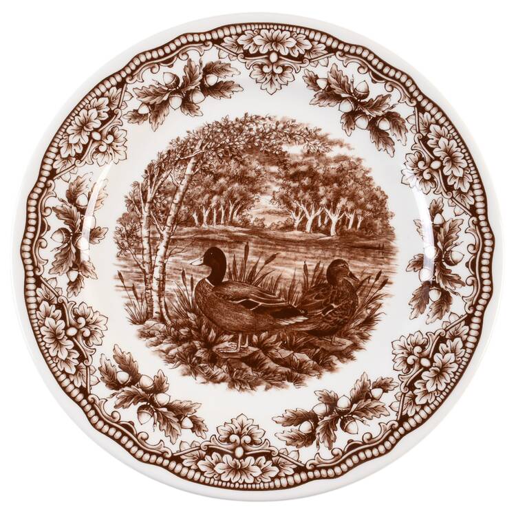 Harvest Homeland Brown Dinner Plate