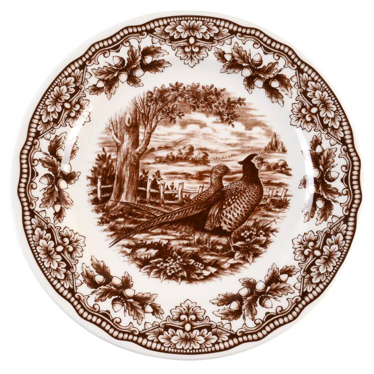 Harvest Homeland Brown Dinner Plate