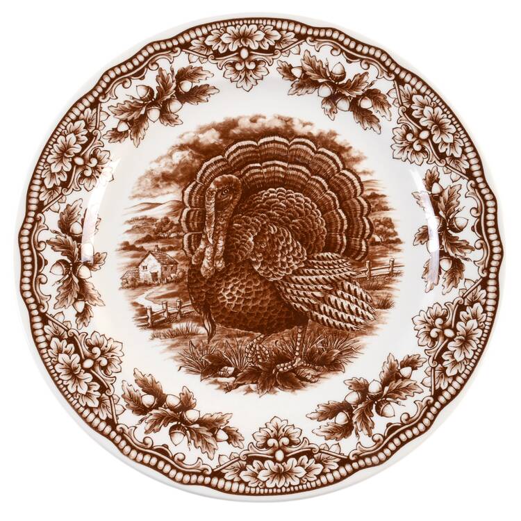 Harvest Homeland Brown Dinner Plate