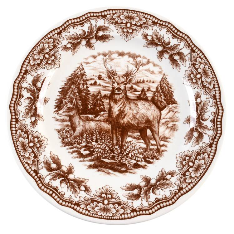 Harvest Homeland Brown Dinner Plate