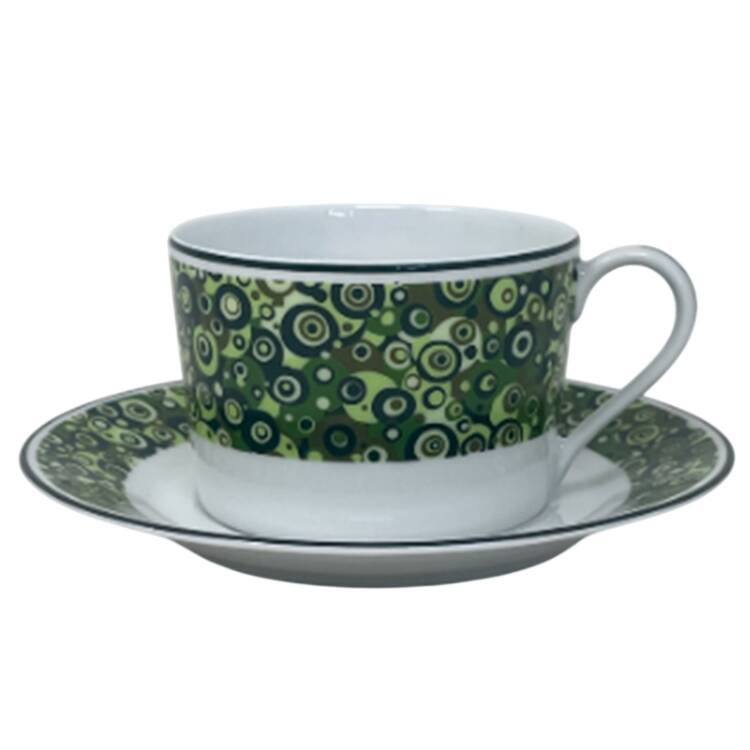 Meditations Flat Cup & Saucer Set