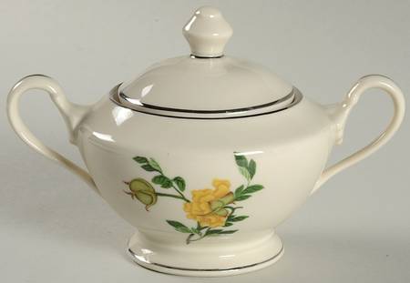 Malin Platinum Sugar Bowl & Lid