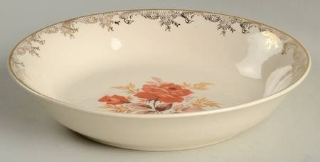 Gold Rose Coupe Soup Bowl