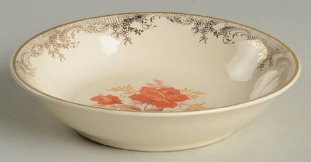 Gold Rose Fruit/Dessert (Sauce) Bowl