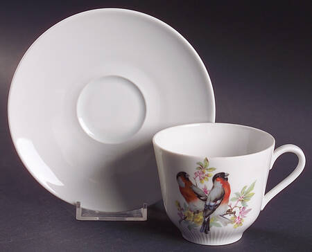 Song Birds Flat Cup & Saucer Set