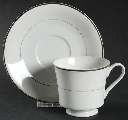Footed Cup & Saucer Set